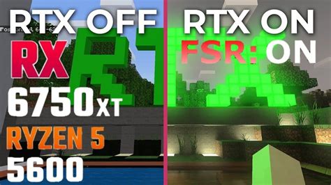 0 OFF + RTX ON. . Minecraft amd fsr